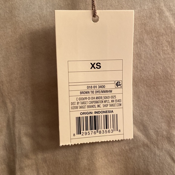 a new day Tan & White Tie-Dye Cuffed Sleeve Top - Picture 4 of 4